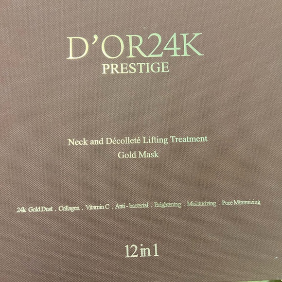 D’OR24K Prestige Neck and Décolleté lifting Treatment Gold Mask 12 in 1 . NEW!! - Picture 5 of 6